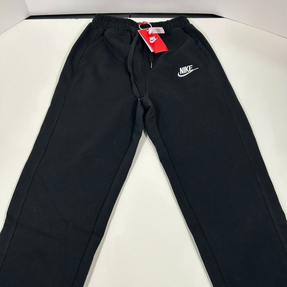 Nike Black Joggers with White Swoosh